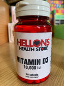 Hellons Health Store Vitamin D 10,000 iu