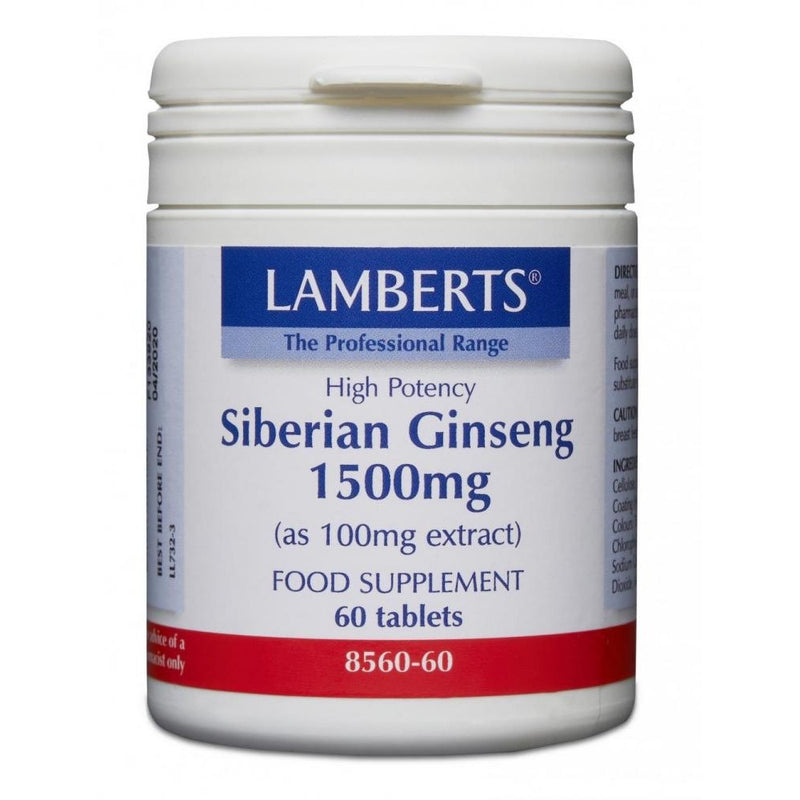 Lamberts Siberian Ginseng 1500mg 60 capsules